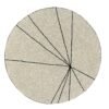 Lorena Canals Dywan bawełniany Trace Beige Ø 160 cm